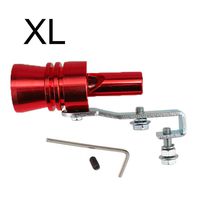 MASO Universal Blow-Off Valve Turbo Sound Whistle,Car Motorcycle Exhaust Pipe Whistle(Red/XL)