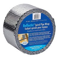 Reflectix SPW0602508 6" x 25' Spiral Pipe Wrap Freeze Tape - Quantity 5 Rolls