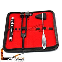 LAJA Imports Tactical Black - Set of 3 pcs Reflex Percussion Taylor Hammer + Penlight + Tuning Fork C 128
