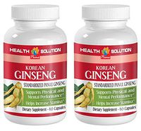 Panax ginseng and rhodiola rosea - KOREAN GINSENG - improvement in mental focus (2 Bottles)