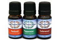 Destination Oils Improve Attention and Focus Pure Essential Oil Gift Set - Cedarwood, Patchouli, and Peppermint