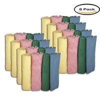 PACK OF 8 - Genuine Joe Microfiber Cleaning Cloths, 4 count