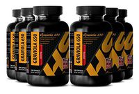 Liver Support - GRAVIOLA Extract - Vitamins a - 6 Bottles 600 Capsules