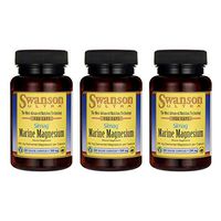 Swanson Simag Marine Magnesium 200 Milligrams Elemental 200 Milligrams 60 Veg Capsules (3 Pack)