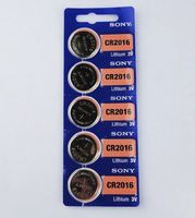 5Pcs SONY CR2016 Coin Cell 3V Lithium Watch Battery Made in Indonesia