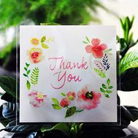 SCHOLMART Thank You for You Self Adhesive Sealing Cello Cellophane Gift Treat Bags Bakery, Cookies, Candies, Dessert, Christmas, Holiday (Thank You 100 Count (Medium))