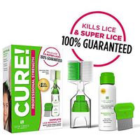 Lice Treatment Kit by Lice Clinics-Guaranteed to Cure Lice, Even Super Lice-Safe, Non-Toxic, Pesticide-Free (Complete Head Lice Treatment & Lice Removal Kit with Lice Shampoo, Metal Lice Comb & More)