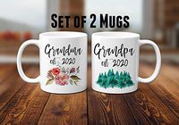 Grandparents Pregnancy Announcement Mugs, Grandparents Coffee Mugs, Baby Announcement Grandparent Mug, Baby Reveal, Grandparent Est 2020