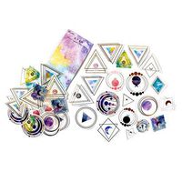 DIY Notebook Laptop Stickers Pack, Vsco Girl Kids Washi Sticker for Laptop Notebook Scrapbook Diary Album Luggage Water Bottle Stationery Scrapbooking Stamping Stickers, Pack of 60pc