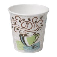 Dixie PerfecTouch 10 oz. Insulated Paper Hot Coffee Cup by GP PRO (Georgia-Pacific), Coffee Haze, 92959, 1,000 Count (50 Cups Per Sleeve, 20 Sleeves Per Case)