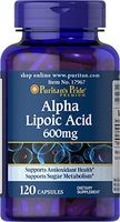 Puritans Pride Alpha Lipoic Acid 600 Mg, 120 Count