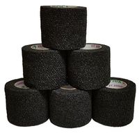 Coflex Cohesive Bandage Black 2'' x 5YD (6 Roll Pack)