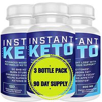 Instant Keto - Advanced Weight Loss with Metabolic Ketosis Support - 800MG - 180 Pills - 90 Day Supply
