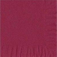200 Burgundy Luncheon/Dinner Napkins Plain Solid Color
