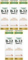 Nature's Bounty B-12 5000 mcg Sublingual Liquid Energy Health, 2 Fl Oz (5 Bottles)