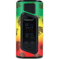 MightySkins Skin Compatible with Sigelei Fuchai Duo-3 Vape (2-Battery Cover) – Rasta Lion | Protective, Durable, and Unique Vinyl wrap Cover | Easy to Apply, Remove | Made in The USA