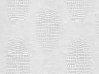 Pack of 1, White Embossed Alligator 18" x 833' Full Ream Roll Gift Wrap for Holiday, Party, Kids' Birthday, Wedding & Special Occasion Packaging