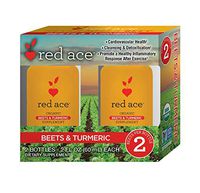 Red Ace Organic Beet Juice and Turmeric Supplement Shot 2 oz, 2 Count