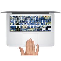 Customized Famous Painting Series Vincent Van Gogh Starry Night Special Personalized Design Removable Vinyl Decal Keyboard Sticker for Macbook Air 11" (Model A1370/a1465)