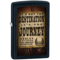 Zippo H-D It's The Journey Lighter, Black Matte