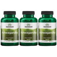 Swanson Premium Ashwagandha Powder Supplement: 450 MG Ashwagandha Root Dried Powder - Pure Ashwagandha Supplements for Stress Relief and Energy Support - 100 Gelatin Capsules (3 Pack)