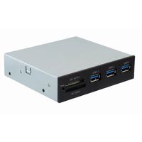 Sedna - All in 1 USB 3.0 Front Panel Internal Card Reader with 3 Port USB 3.0 Hub (Floppy bay)