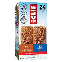Clif Bar Variety Pack, Chocolate Chip, Crunchy Peanut Butter, 2.4 oz. Nutrition Bars (24 Count)(Pack of 2)