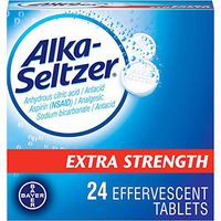 Alka-Seltzer Effervescent Extra Strength - 24 Tablets, Pack of 2