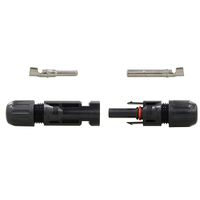 RENOGY Pair MC4 Male/ Female Solar Panel Cable Connectors Double Seal Rings for Better Waterproof Effect