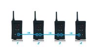 4 People FBIM 4set Football Referee Full Duplex Bluetooth Interphone 1200M Synchronous Intercom Paired Wireless FM