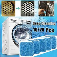 weepo 10Pcs/20Pcs Washing Machine Tank Cleaning Tablets Effervescent Tablets Cleaning Disinfection Detergent Cleaning Tablets