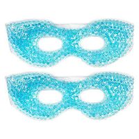 Redesigned Therapeutic Spa Gel Bead Eye Mask - Hot or Cold Reusable Ice Packs with Flexible Beads - Compress Therapy for Puffy Eyes, Dark Circles, Headaches, Migraines, Stress Relief, Facial Pain