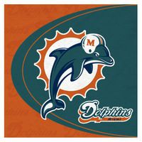 Miami Dolphins Lunch Napkins