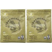Grab Green Stoneworks Laundry Detergent Pods, Powered by Naturally-Derived Plant & Mineral-Based Powder Pods, Olive Leaf, 50 Count (Pack of 2) Loads,EPA Safer Choice Certified