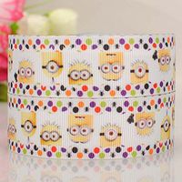 10 Yards7/8"22mm popular Minion catoon Printed Gift Grosgrain Ribbon