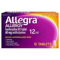 Allegra Allergy Tablets 12 Hour 12 ea (Pack of 6)