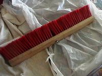 Industrial 24"bolt on Handle Red Polypropyllene Bristle Brush Head