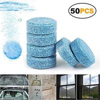 YUTALOW Car Windshield Glass Cleaning Tablets,Multifunctional Effervescent Spray Cleaner Cleaning Tool Compact Effervescent Tablets,Window Cleaner Floor kitchenware Cleaning Pill-50PCS
