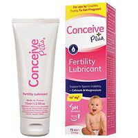 Conceive Plus Personal Lubricant: Fertility Friendly with Key Ions & pH Optimized, FDA Cleared for Couples TTC (2.5 Ounce)