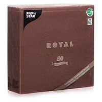 Papstar Cloth-Like Paper Disposable Dinner Napkins, 16”x16” ¼ Fold, 50 Pack, 21 Different Color options