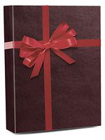 26" X 15' Maroon Shadow Stripe Gift Wrap