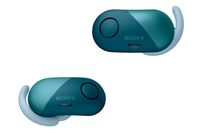 Sony Wireless Bluetooth in Ear Headphones: Noise Cancelling Sports Workout Ear Buds for Exercise and Running - Cordless, Sweatproof Sport Earphones, Built-in Microphone, Extra BASS - Blue WF-SP700N/L