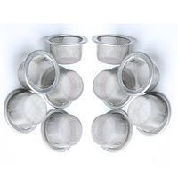 10 PCS 1/2 inch Crystal Tobacco Pipe Screens Stainless Steel Mental Screen Filter for Crystal Smoking Pipes Use, Silver