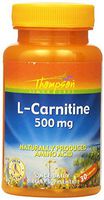 Thompson L-Carnitine , 500 Mg, Naturally Produced Amino Acid, 30Capsules