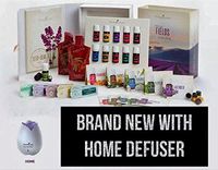 Young Living Premium Starter kit with Dewdrop Home Rainstone Aria Diffuser Essential Oils Collection NingXia Red 11 5ml Oils (Dewdrop Diffuser)