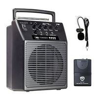 Nady WA-120BT LT Wireless Portable compact P.A full-range speaker system with built-in amplifier, BLUETOOTH, mp3 player, mixer, lavalier wireless microphone with rechargeable battery