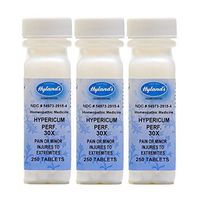 Hyland's Hypericum Perf., 30X, Tablets, 250 Tablets (Pack of 3)