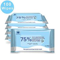 Disinfectant Wipes, 75% Alcohol Wet Wipes Cleaning Wet Wipes (1 Pack/10 Wipes,7.08"X5.5") Antiseptic Sterilization Wipes Daily Disinfecting Use for Hand Home House