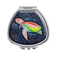 Kemps Ridley Sea Turtle Design Pill Case Box Western Medicine Tablet Holder Decorative Pill Box for Pocket or Purse