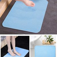 GHHZZQ Bathtub Mat Quick Drying Non-Slip Absorbing Water Diatomite Shower Room Foot Pad Bathroom Rugs, 5 Colors, 0.9 cm Thick, Multiple Sizes (Color : Blue, Size : 30x40cm)